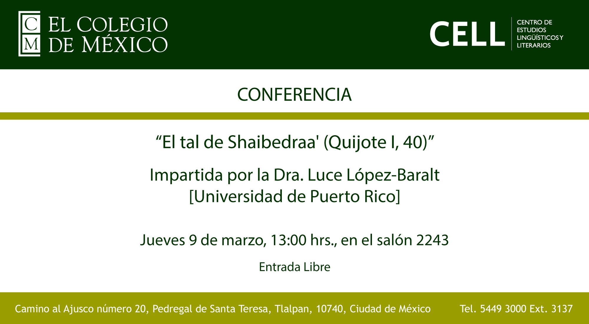 lopez baralt conferencia