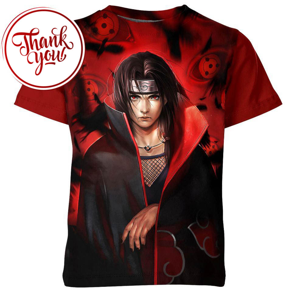 A Cold-hearted Itachi 3D Print Unisex T-Shirt