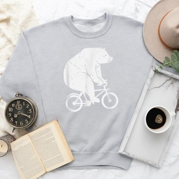 Bear Cyclist Biker Sweatshirt - Image 2