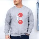 Bike Love Hearts Cyclist Sweatshirt