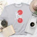 Bike Love Hearts Cyclist Sweatshirt