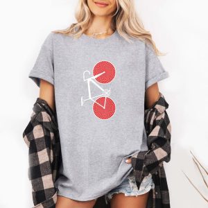 Bike Love Hearts Cyclist T-Shirt