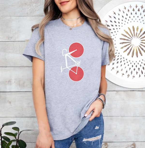 Bike Love Hearts Cyclist T-Shirt - Image 4