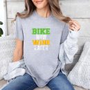 Bike Now Wine Later Cycling T-Shirt