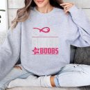 Biker For Boobs Against Breast Cancer Sweatshirt