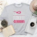Biker For Boobs Against Breast Cancer Sweatshirt
