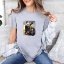Biker Giant Panda Riding Chopper Motorcycle T-Shirt