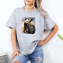 Biker Giant Panda Riding Chopper Motorcycle T-Shirt