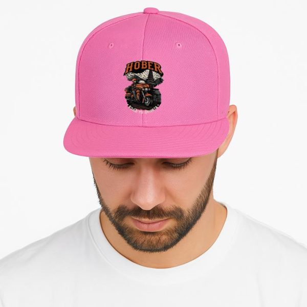 Camper Motorbike Curious Graphic Cap - Image 4