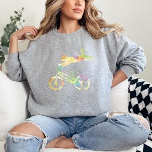 Cat Bike Cycling Bicycle Sweatshirt