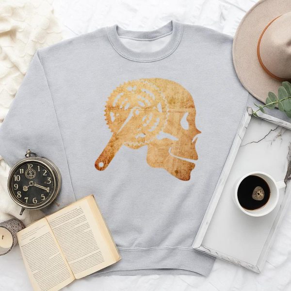 Cycling Skull Mountain Biker Sweatshirt - Image 2