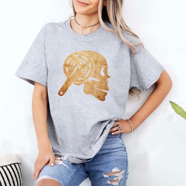 Cycling Skull Mountain Biker T-Shirt - Image 2
