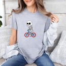 Cyclist Skeleton Biker Halloween T-Shirt