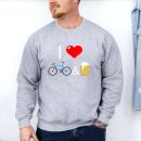 I Love Bikes And Beer Cycing Sweatshirt