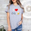 I Love Bikes And Beer Cycing T-Shirt