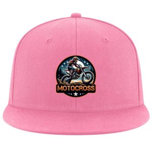 Man Motorbike Happy Minimal Cap