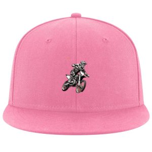 Man Motorbike Peaceful Minimal Cap