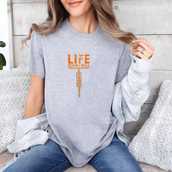 Mountain Bike Life Behind Bars Cycling T-Shirt - Image 3