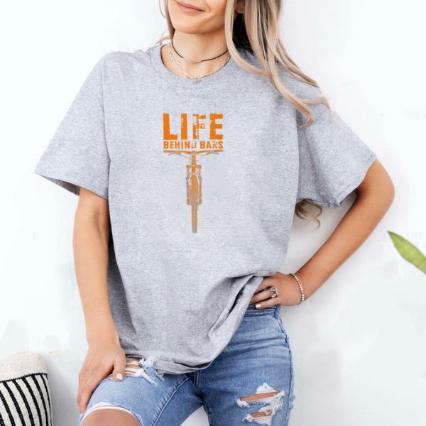 Mountain Bike Life Behind Bars Cycling T-Shirt - Image 2