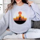 Mountain Bike Vintage Retro MTB Downhill Biking Cycling Sweatshirt