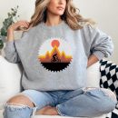Mountain Bike Vintage Retro MTB Downhill Biking Cycling Sweatshirt