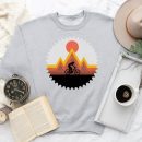 Mountain Bike Vintage Retro MTB Downhill Biking Cycling Sweatshirt