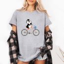 Penguin Graphic On Bike T-Shirt