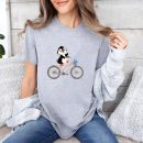 Penguin Graphic On Bike T-Shirt