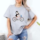 Penguin Graphic On Bike T-Shirt
