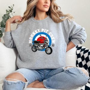 Retro Monkey Bike Pit Crew Sweatshirt