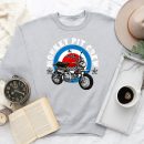 Retro Monkey Bike Pit Crew Sweatshirt