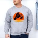 Sunset Dirt Bike Rider Graphic Sweatshirt