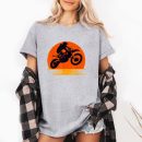 Sunset Dirt Bike Rider Graphic T-Shirt