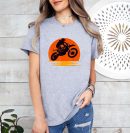 Sunset Dirt Bike Rider Graphic T-Shirt