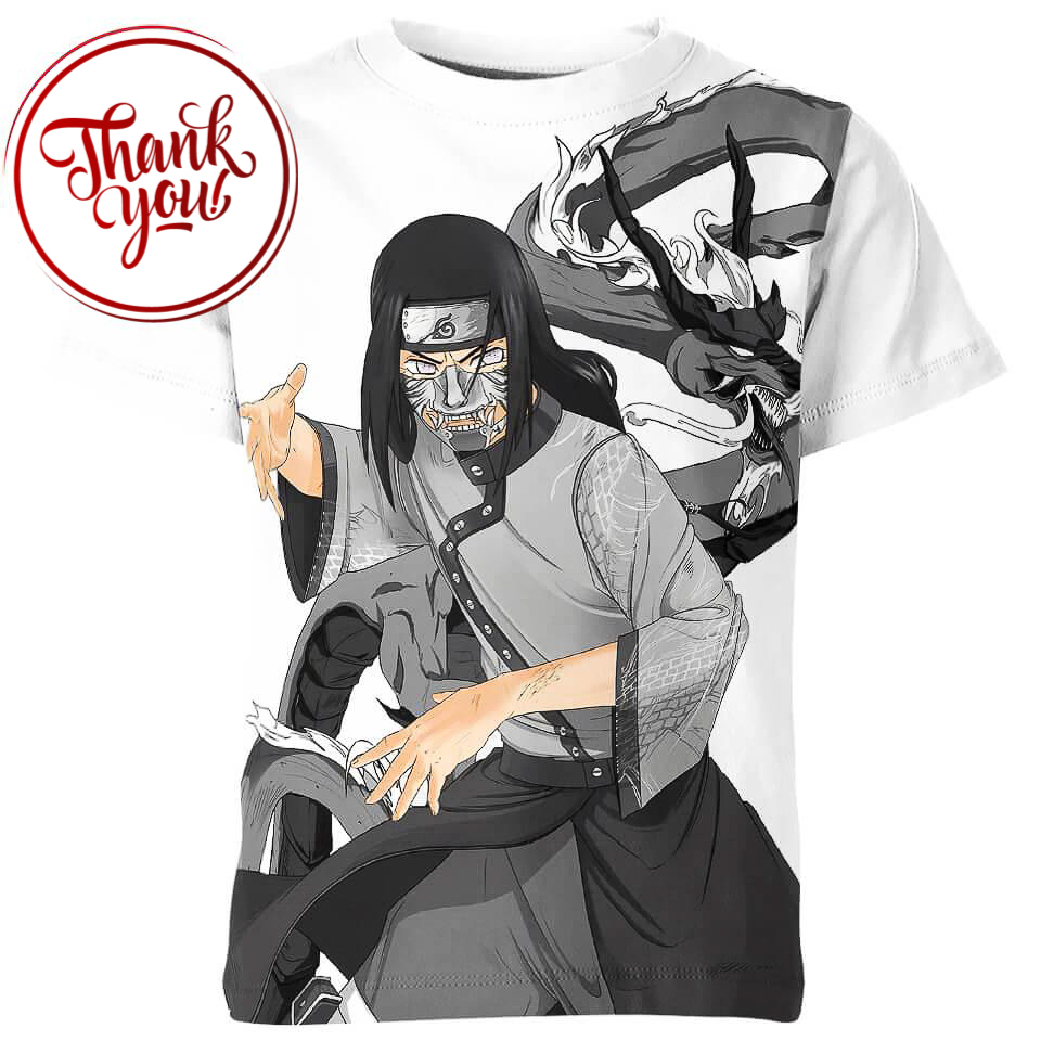 Prodigy of The Hyuga Clan in Naruto 3D Print Unisex T-Shirt