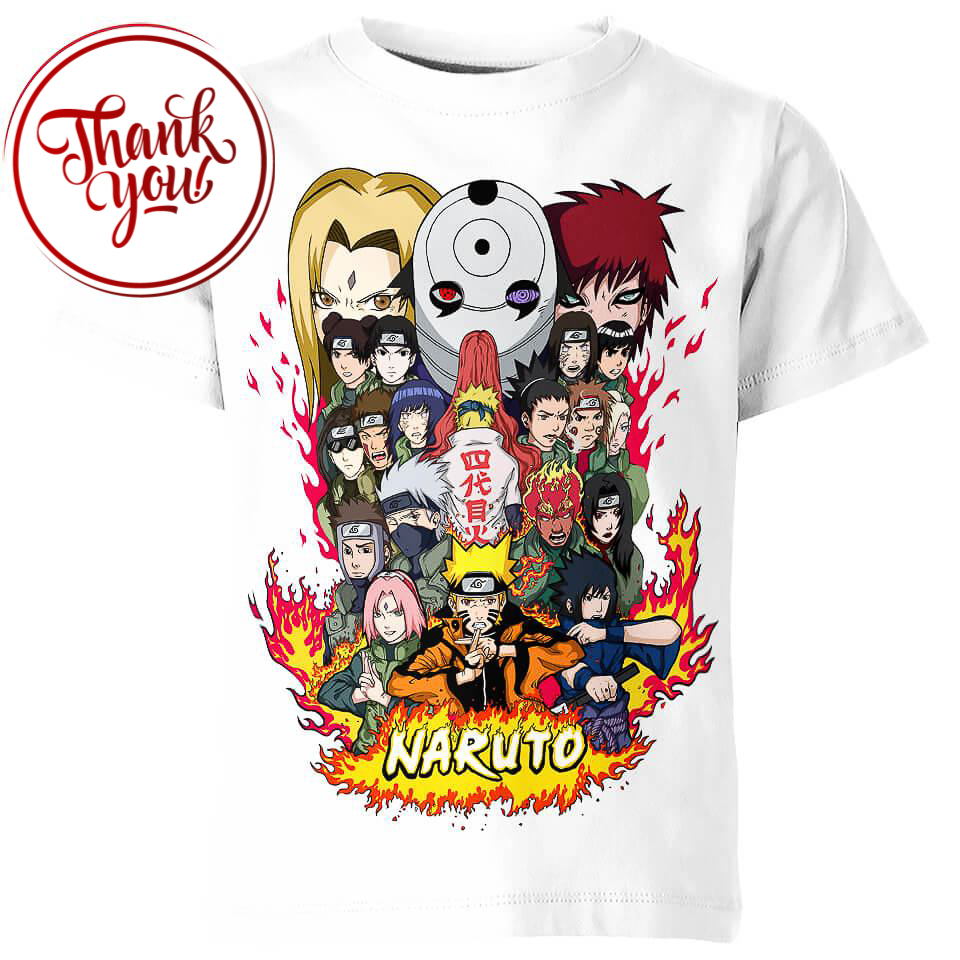 Ninjas Naruto 3D Print Unisex T-Shirt