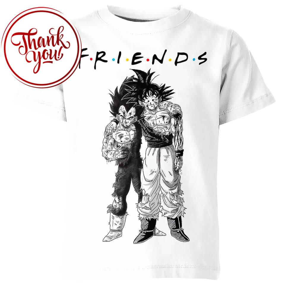 Friends Warrios Vegeta and Goku 3D Print Unisex T-Shirt