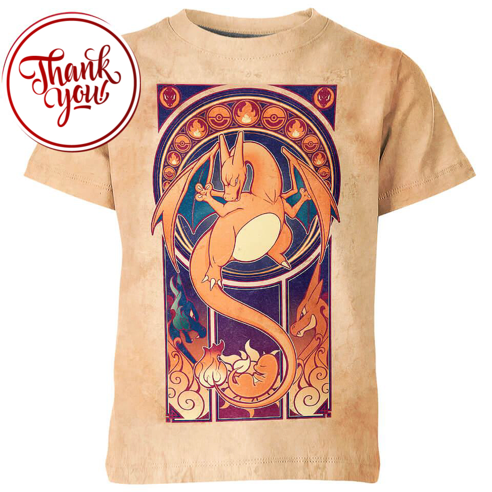 Art Of Charizard 3D Print Unisex T-Shirt
