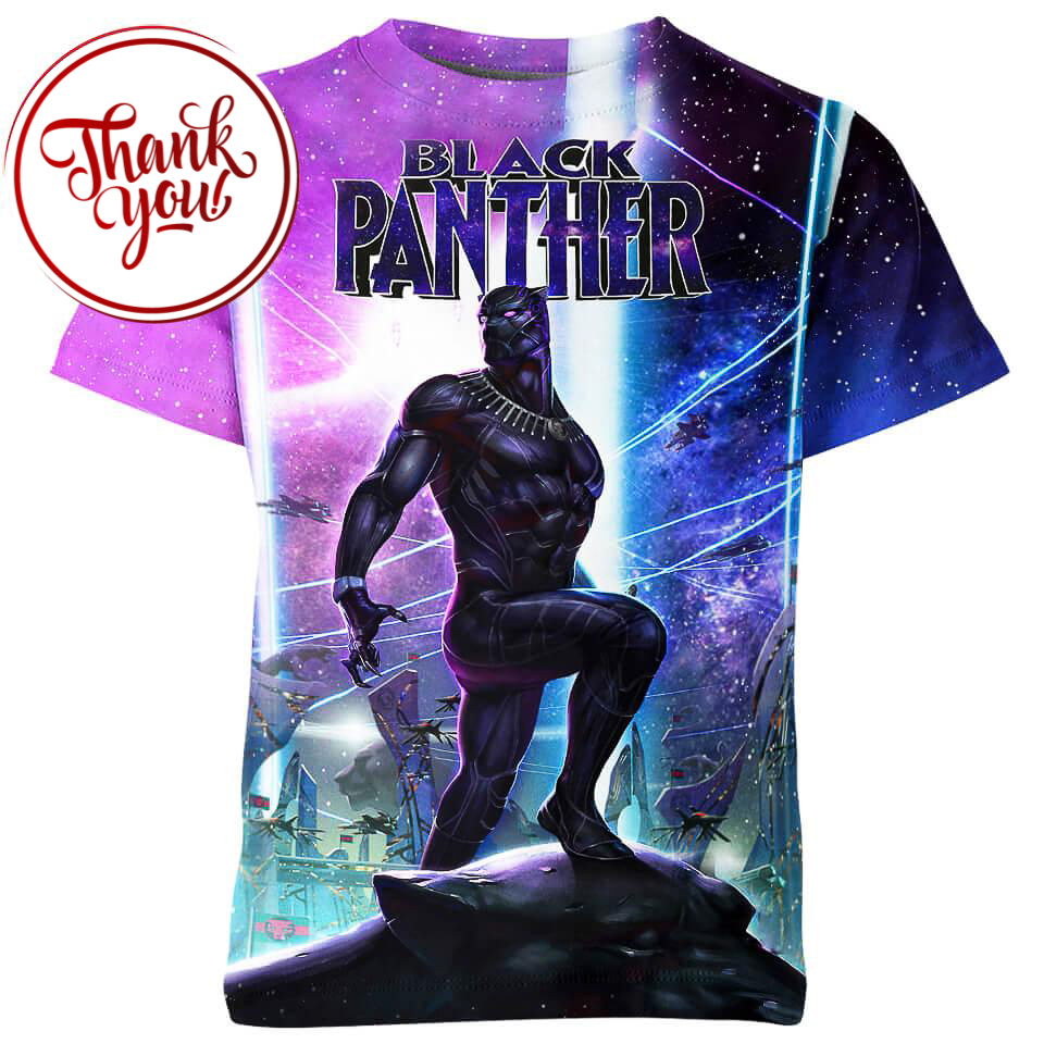 Marvel Black Panther 3D Print Unisex T-Shirt