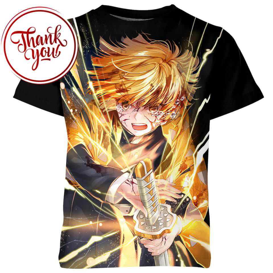 Render Raijin Zenitsu 3D Print Unisex T-Shirt