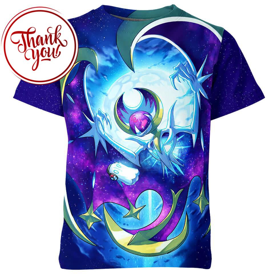 The Skeletal Bat Lunala Pokemon 3D Print Unisex T-Shirt