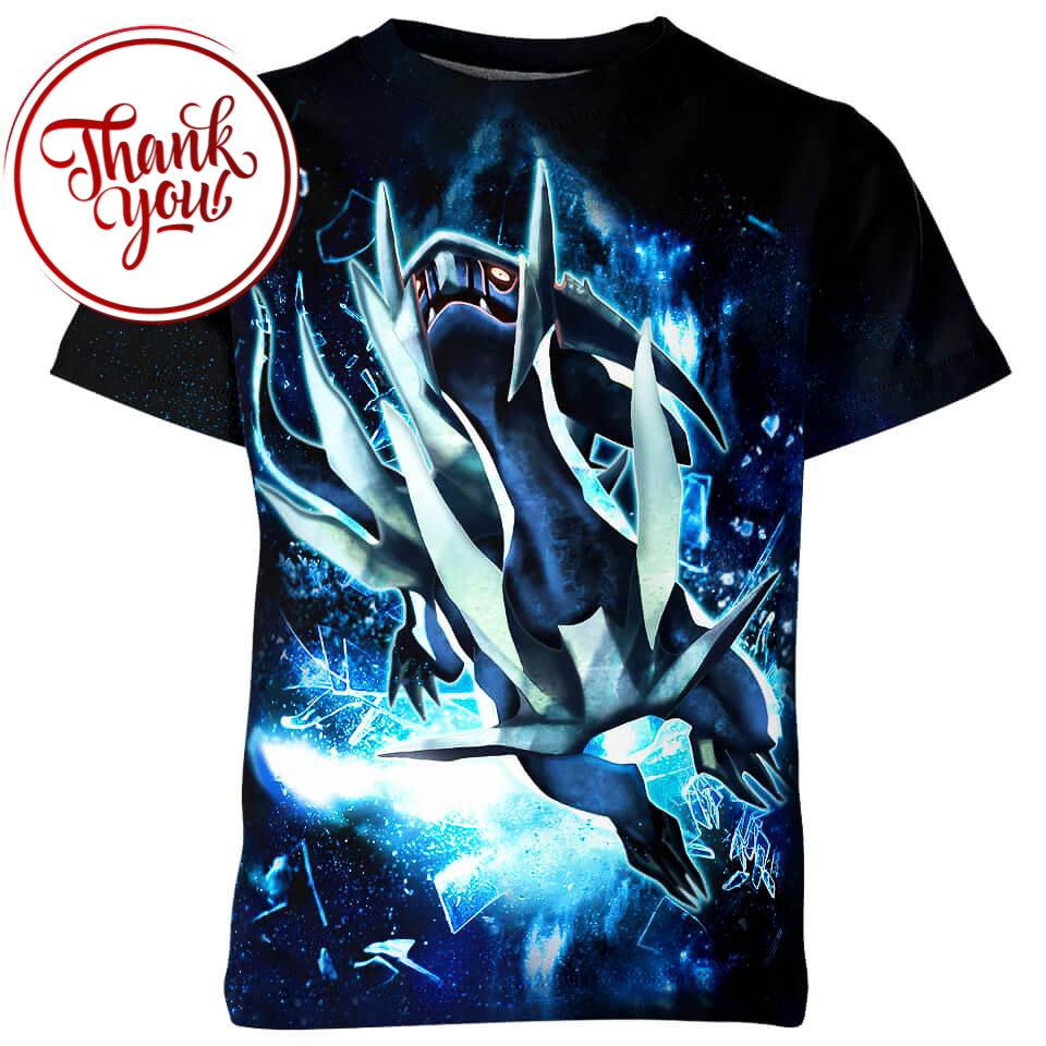 Dialga Pokemon 3D Print Unisex T-Shirt
