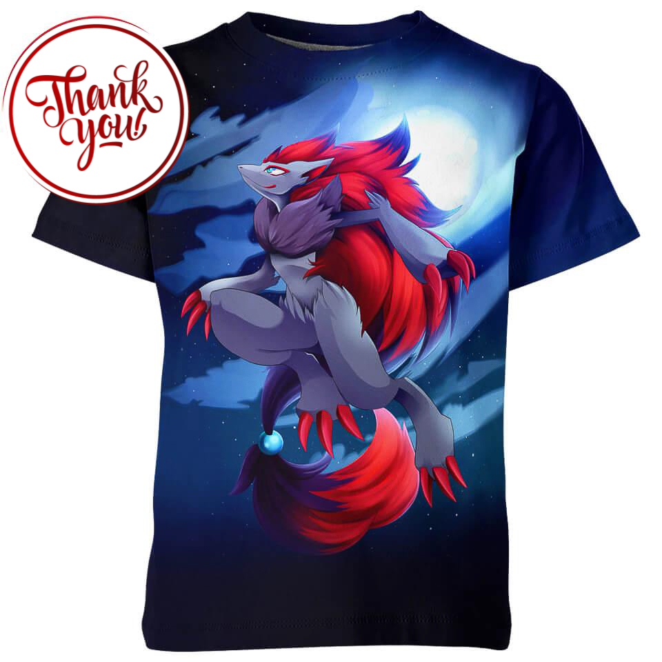 Zoroark Pokemon 3D Print Unisex T-Shirt