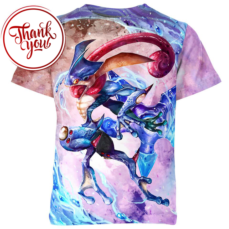 Water Shuriken - Greninja Pokemon 3D Print Unisex T-Shirt