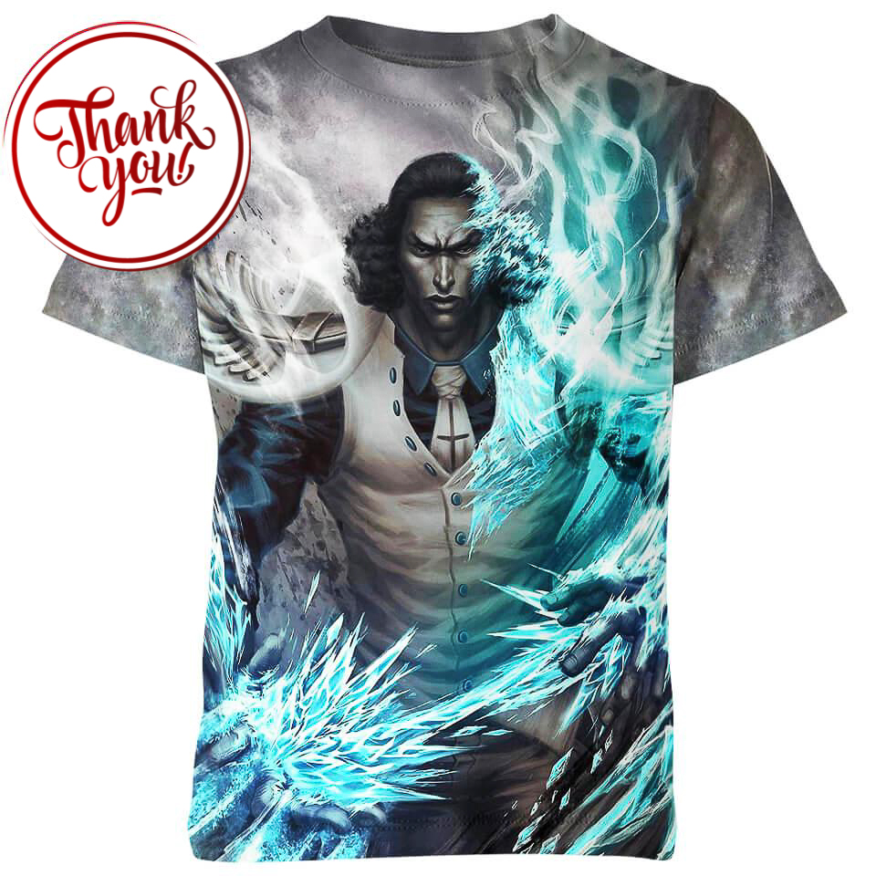A Compassionate Man Kuzan One Piece 3D Print Unisex T-Shirt