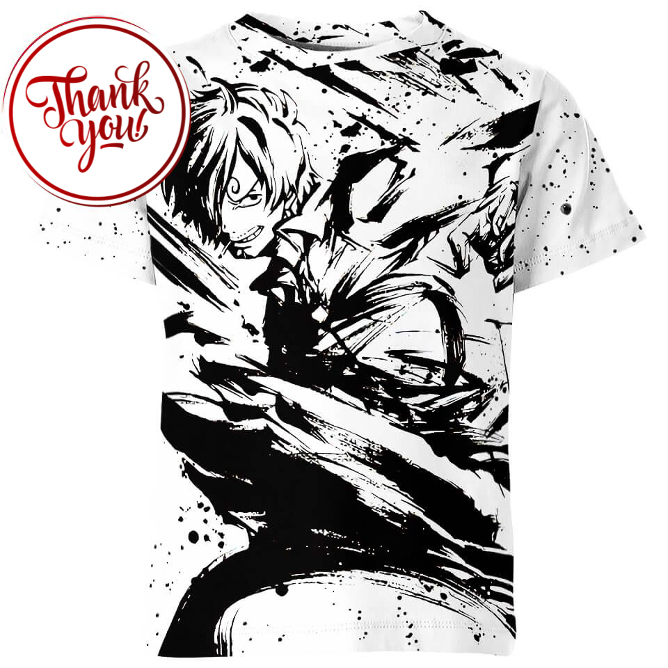 The Chef of The Baratie Vinsmoke Sanji One Piece 3D Print Unisex T-Shirt