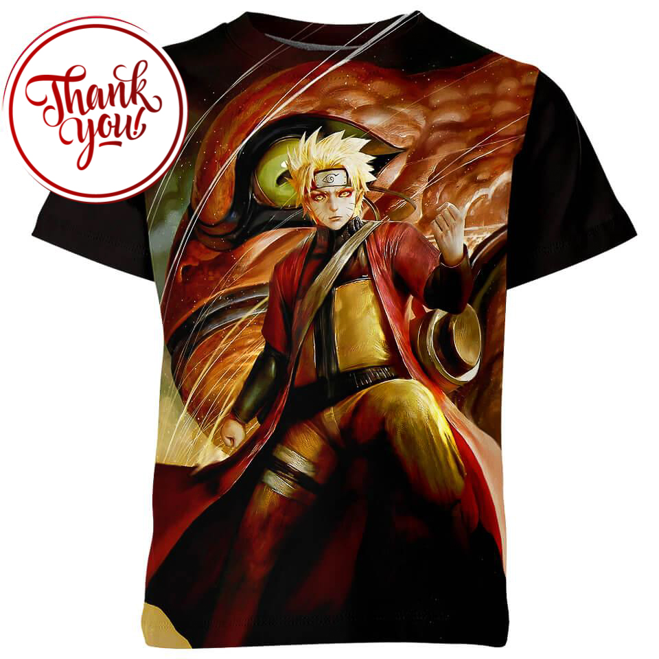 Ninjutsu Naruto 3D Print Unisex T-Shirt