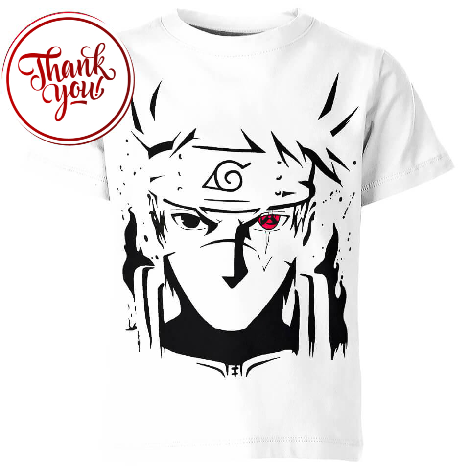 Kakashi Silhouette Naruto 3D Print Unisex T-Shirt