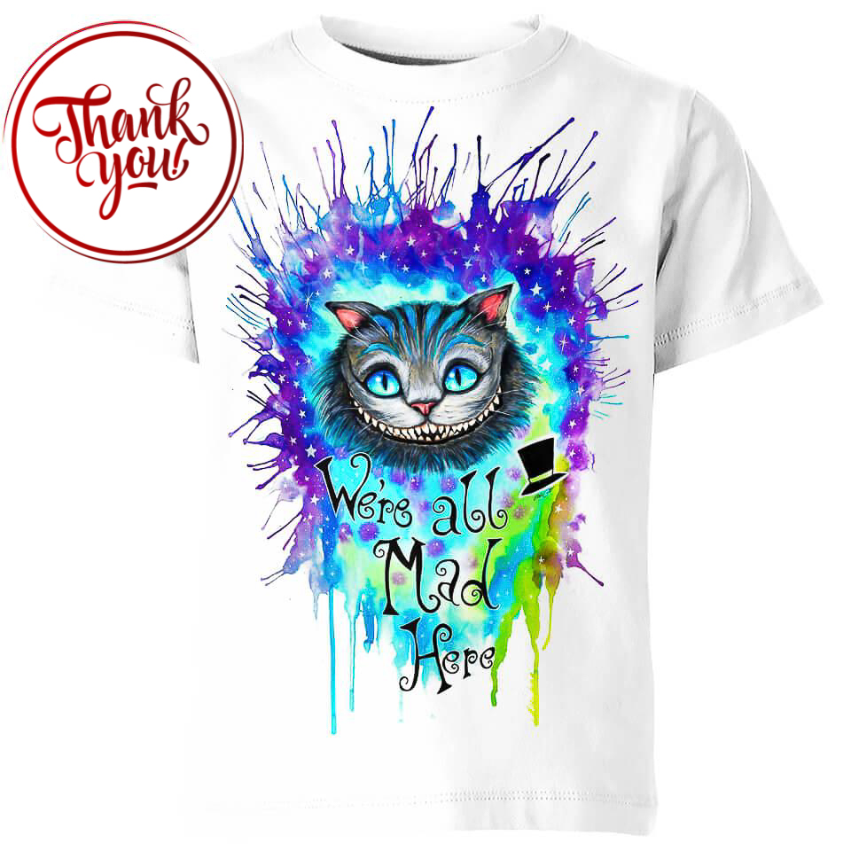 Kitten Cheshire Cat 3D Print Unisex T-Shirt