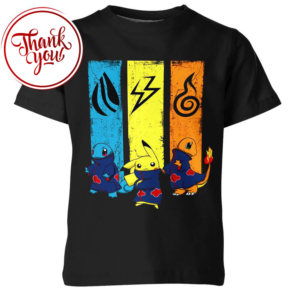 Pokemon x Naruto 3D Print Unisex T-Shirt